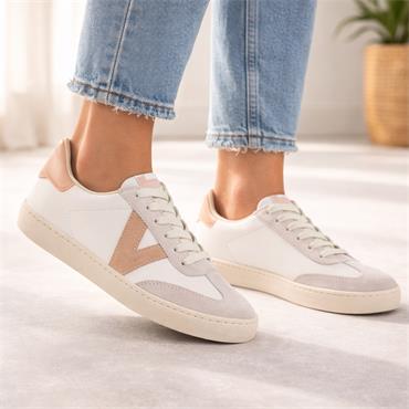Victoria Berlin Laced T Toe Trainer - Cuarzo
